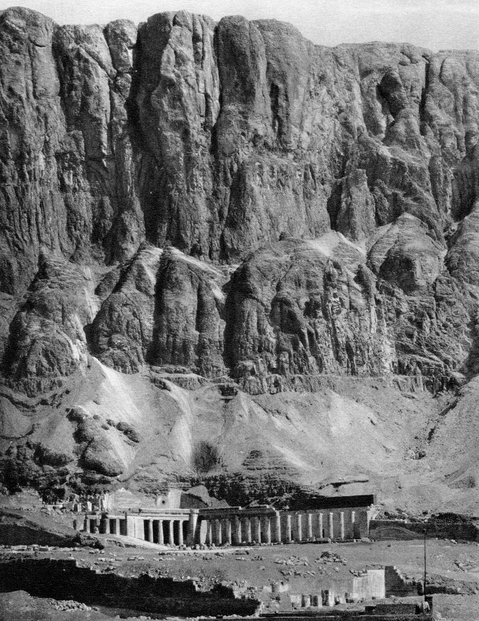 Templet i Deir-El-Bahari, Egypten, 1936 af Unbekannt