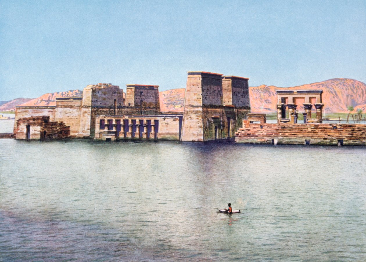 Isis-templet i Philae, Egypten, 20. århundrede af Unbekannt