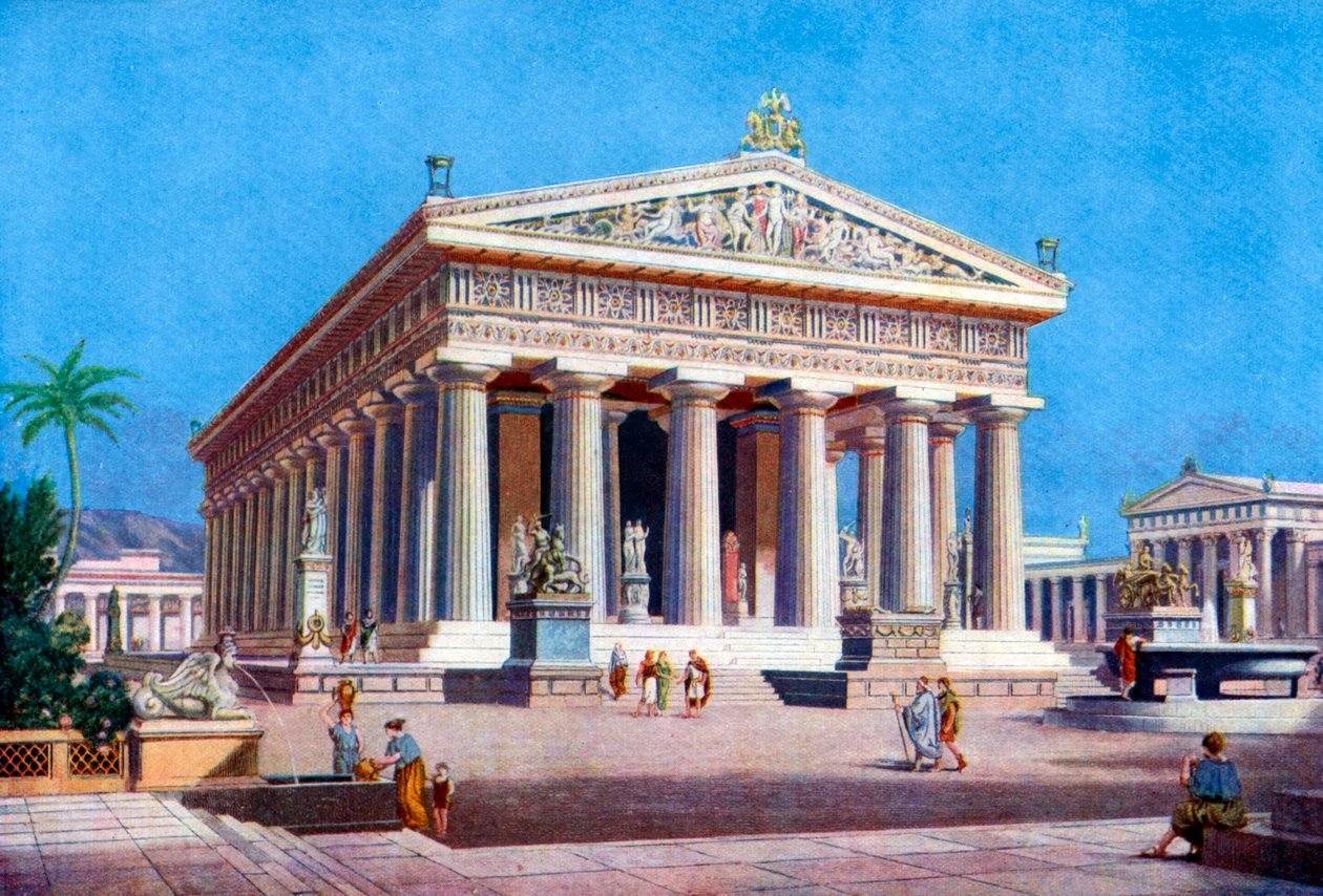 Poseidons tempel, Paestum Pesto, Italien, 1933-1934 af Unbekannt