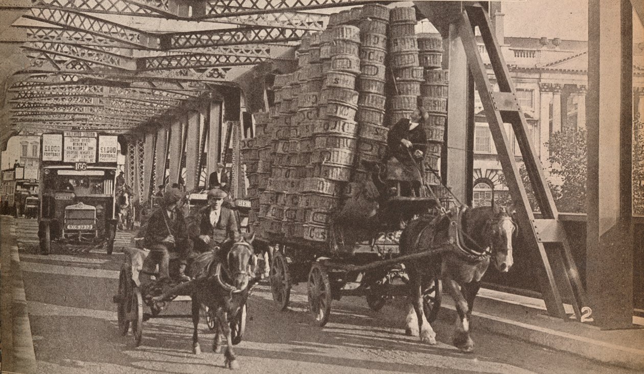 Den midlertidige bro, c1925, 1935 af Unbekannt