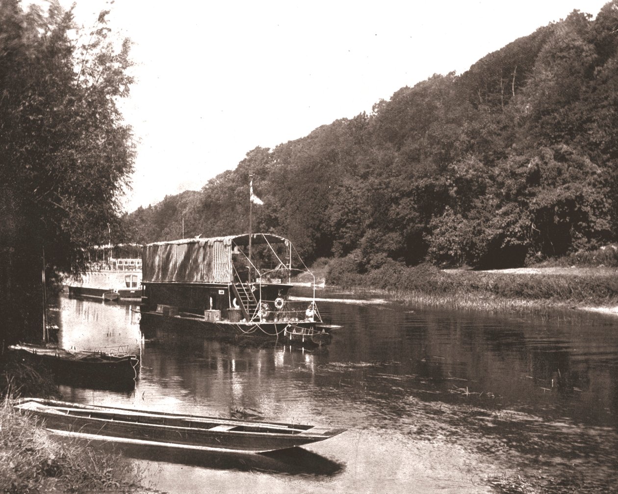 Themsen under Cliveden Wood, Berkshire, 1894. af Unbekannt