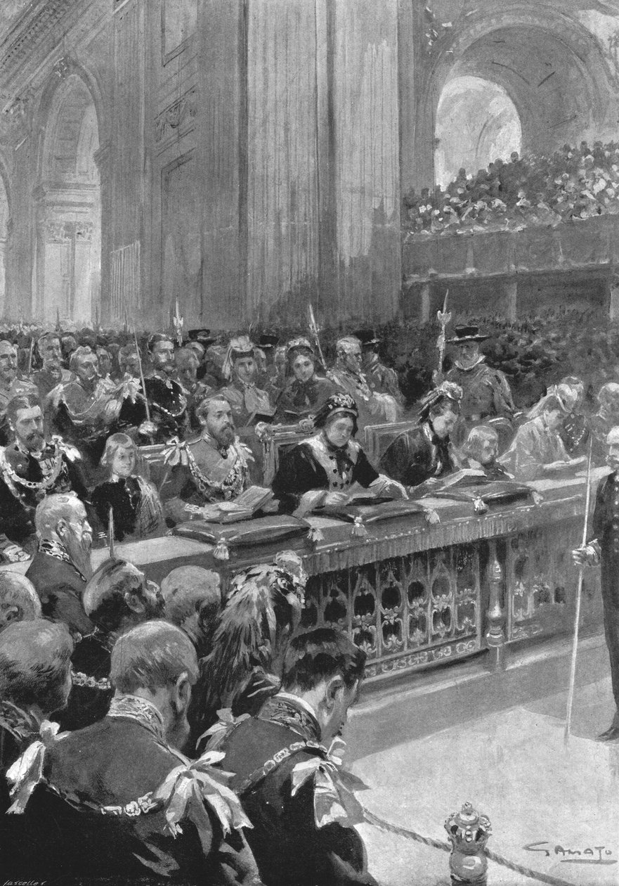 Thanksgiving Service for Recovery of the Prince of Wales...1872, 1901. af Unbekannt