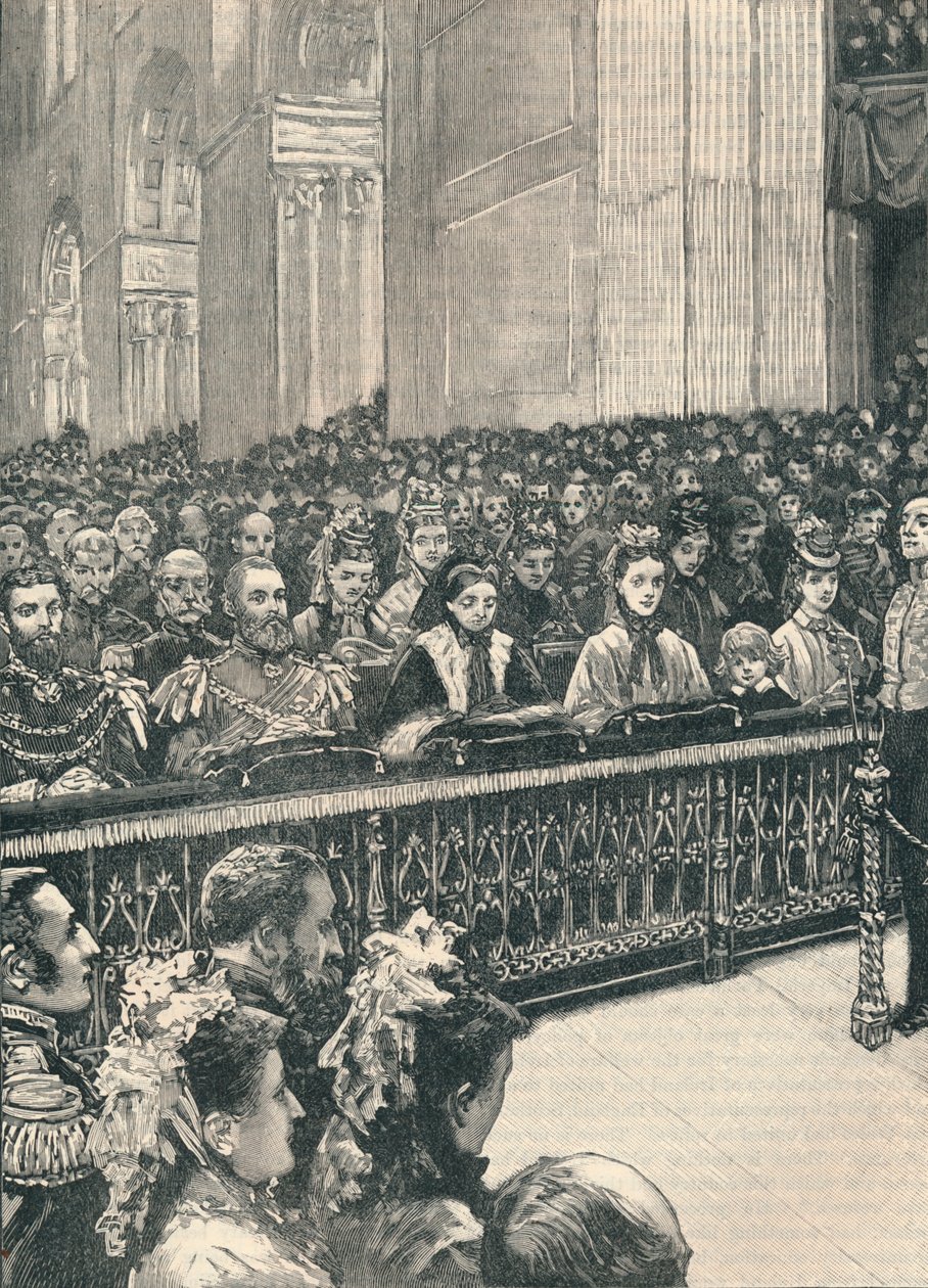 Thanksgiving-gudstjenesten i St. Pauls Cathedral, 1906 af Unbekannt