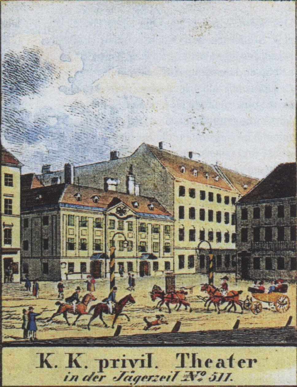 Theater an der Wien, Wien, begyndelsen af det 19. århundrede af Unbekannt