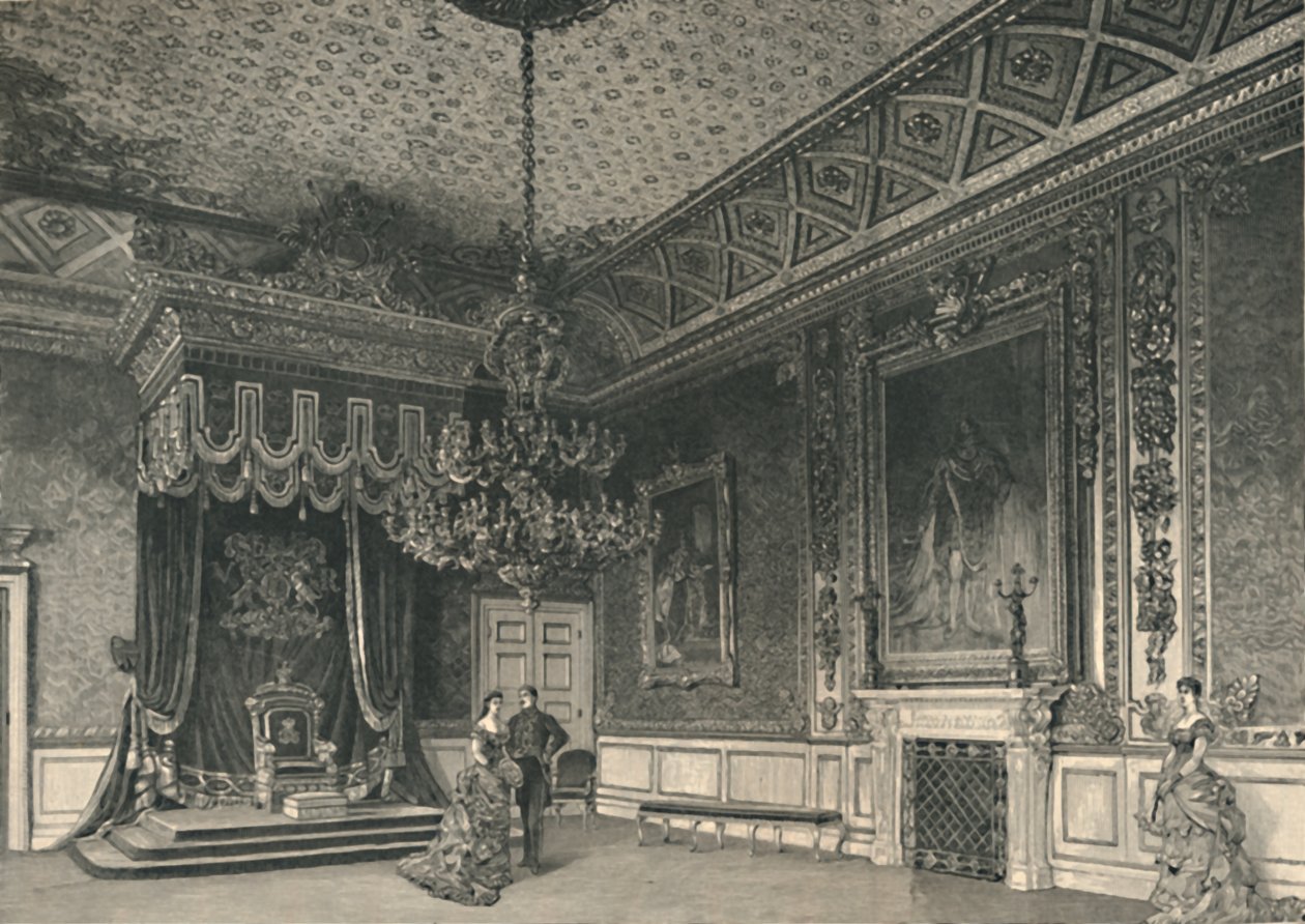 Throne-rummet, 1886 af Unbekannt