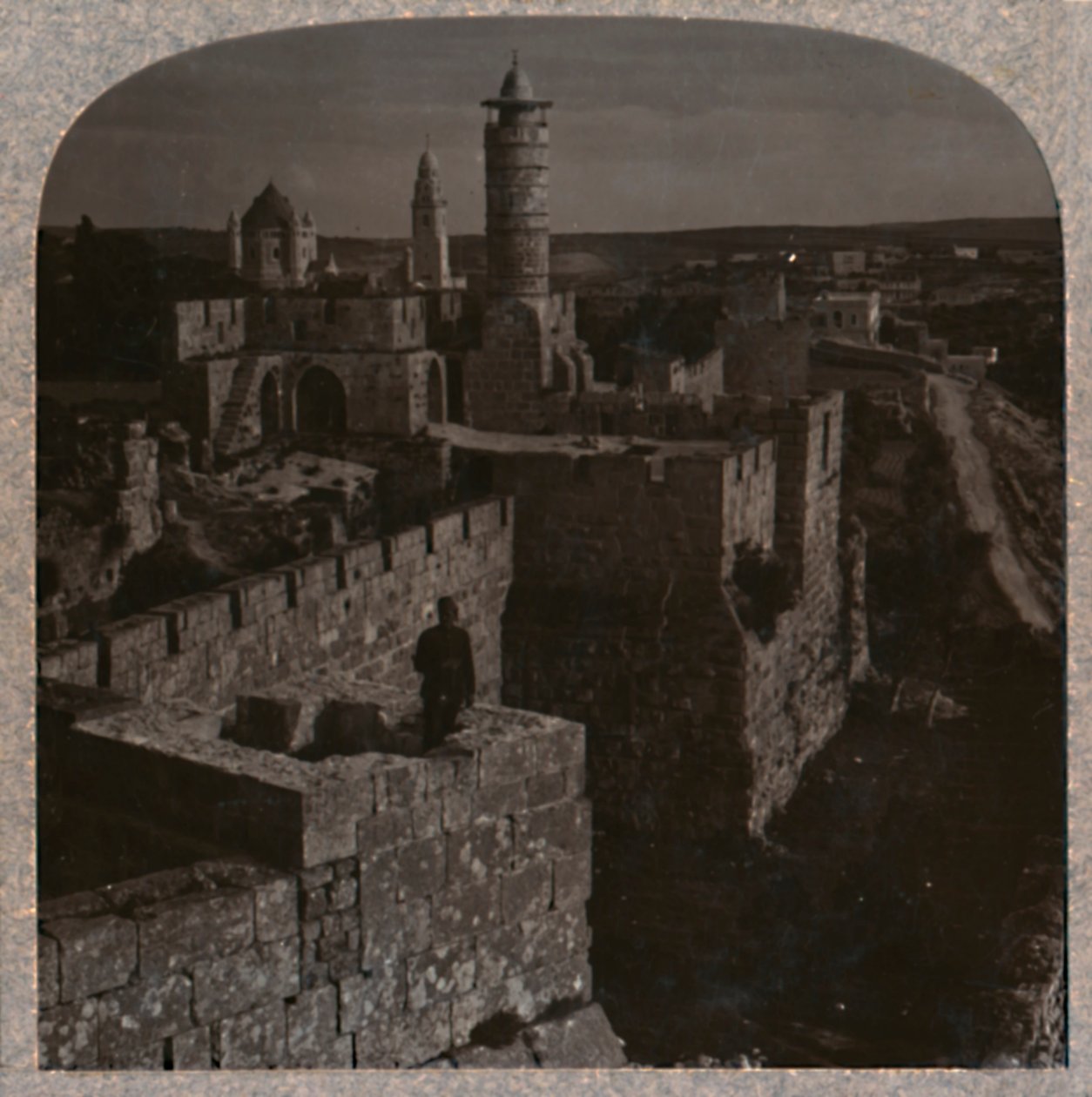 Davids tårn. Den ældste del af citadellet, ca. 1900 af Unbekannt