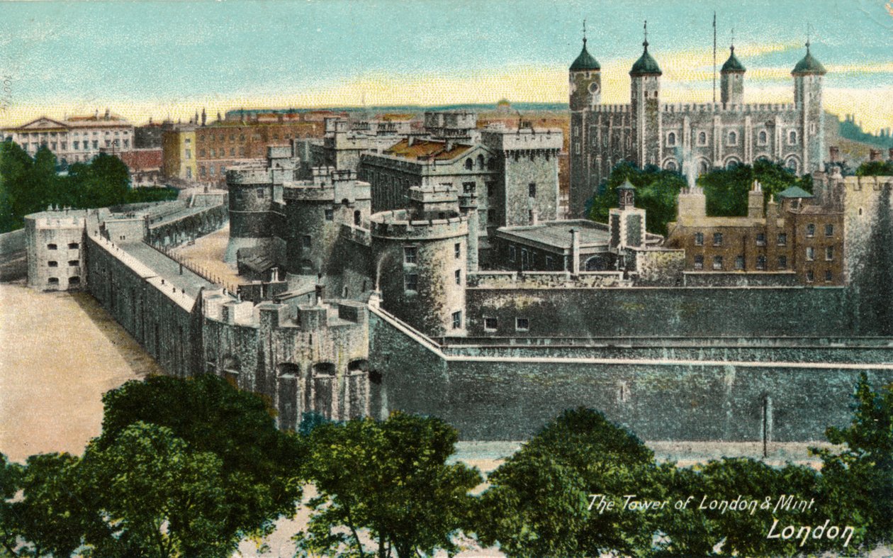 Tower of London & Mint, London, c1910. af Unbekannt