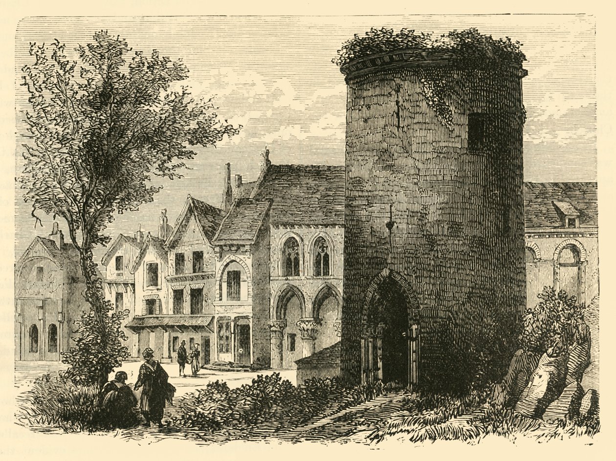 Tårnet af Louis Doutremer i Laon ødelagt i 1831, 1890. af Unbekannt