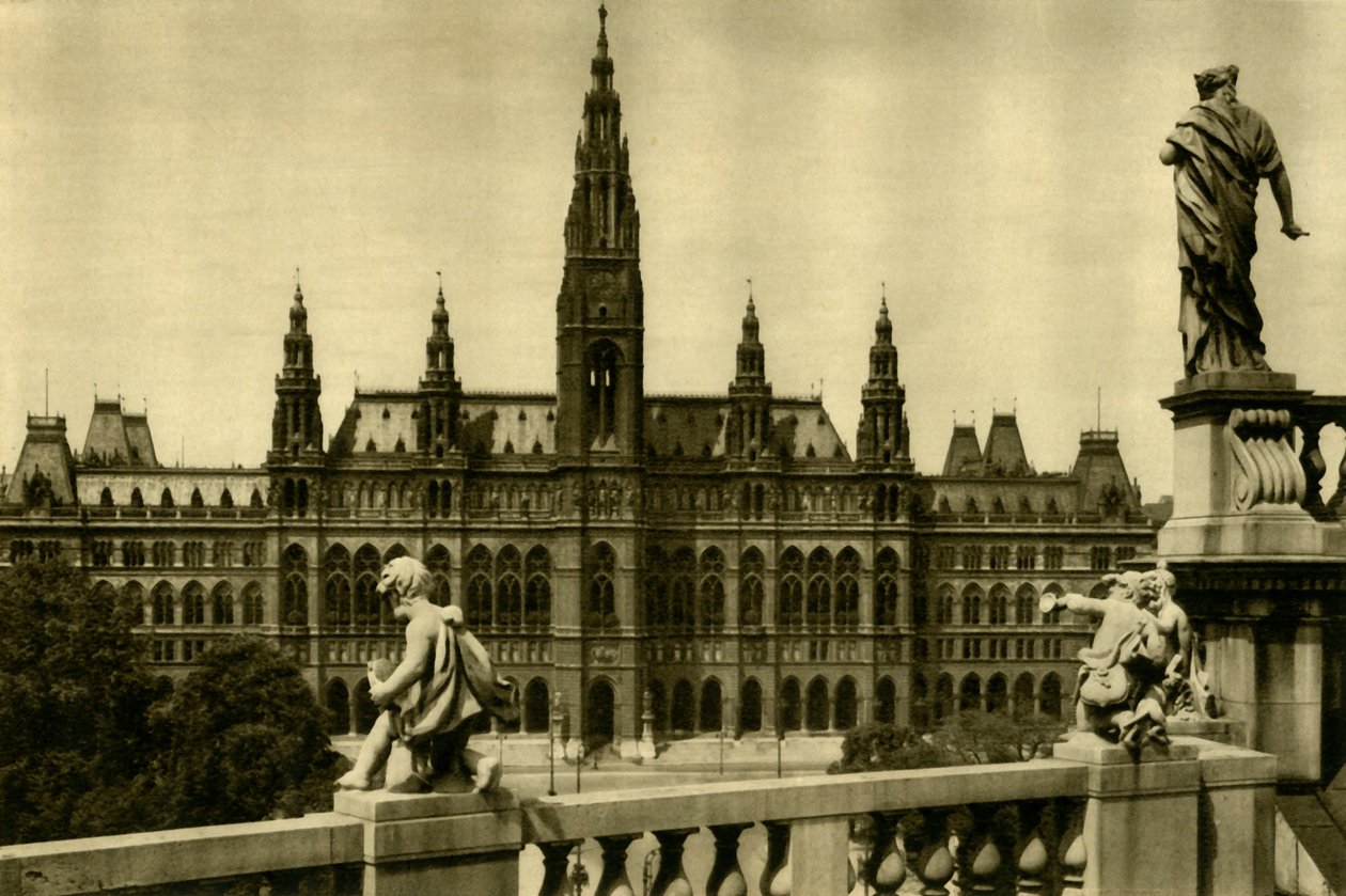 Rådhuset, Wien, Østrig, c1935. af Unbekannt