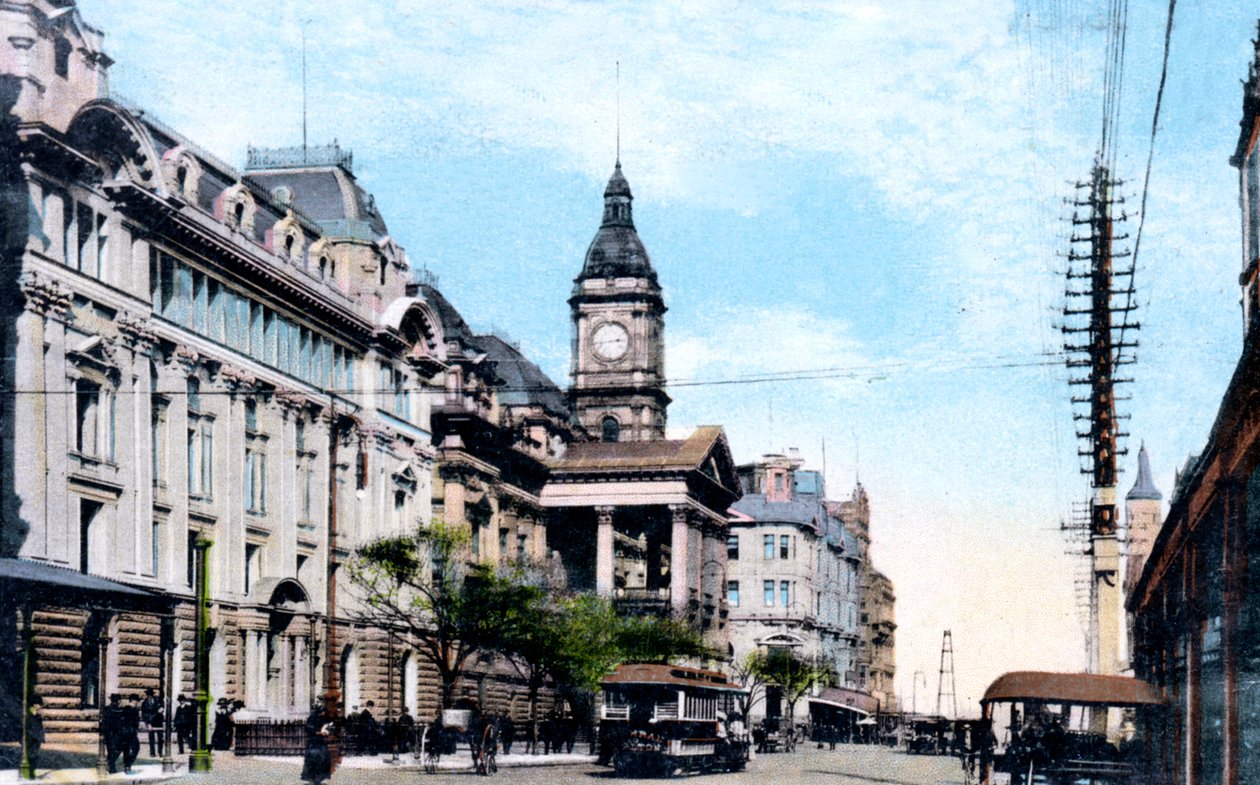 Rådhusets nye tilbygning, Melbourne, Australien, 1912 af Unbekannt
