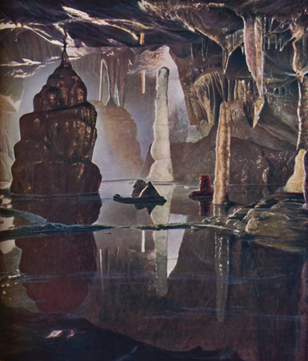 Transformationsscenen i Coxs Cave ved Cheddar, c1935 af Unbekannt