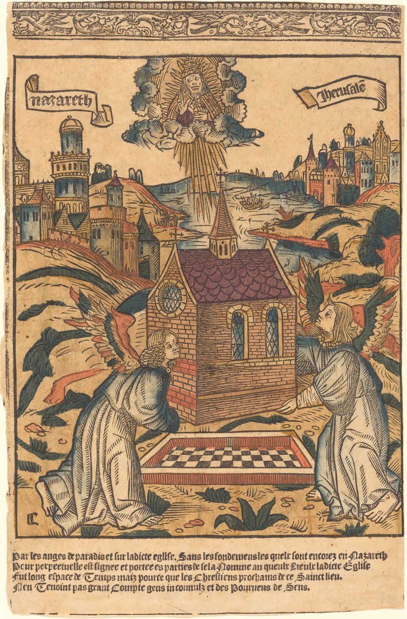 Transporten af det hellige hus Loreto, 1494. af Unbekannt