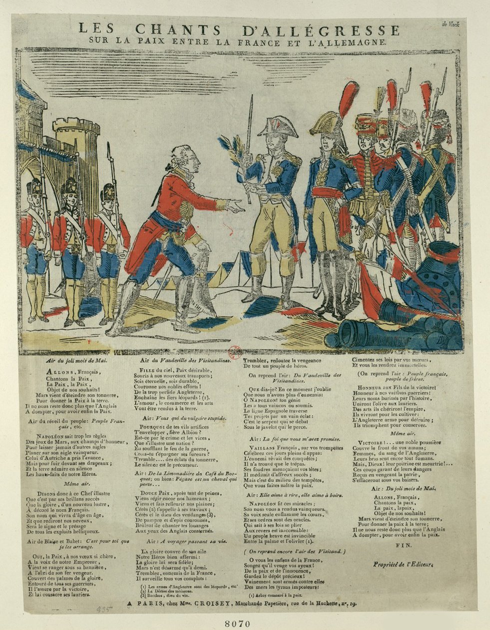 Pressburg-traktaten, 1805 af Unbekannt