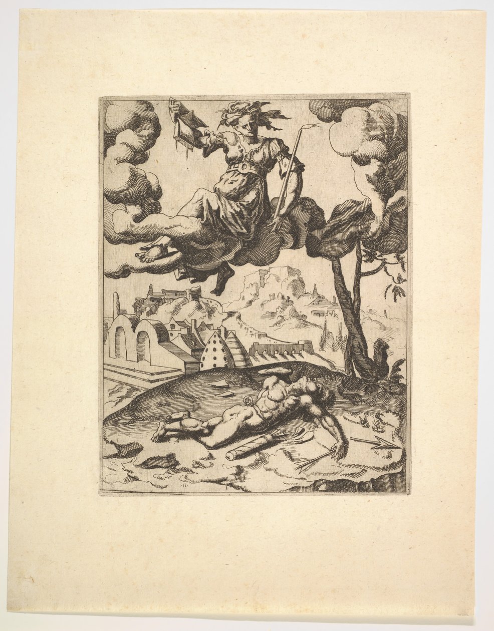 Kyskhedens triumf fra Petrarkas triumfer, ca. 1548-49. af Unbekannt