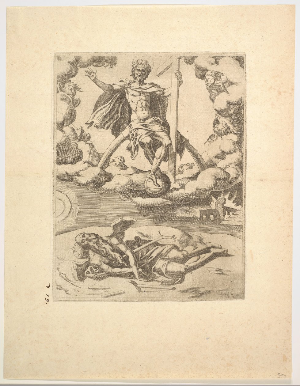 The Triumph of Divinity eller Eternity fra The Triumphs of Petrarch, ca. 1548-49. af Unbekannt