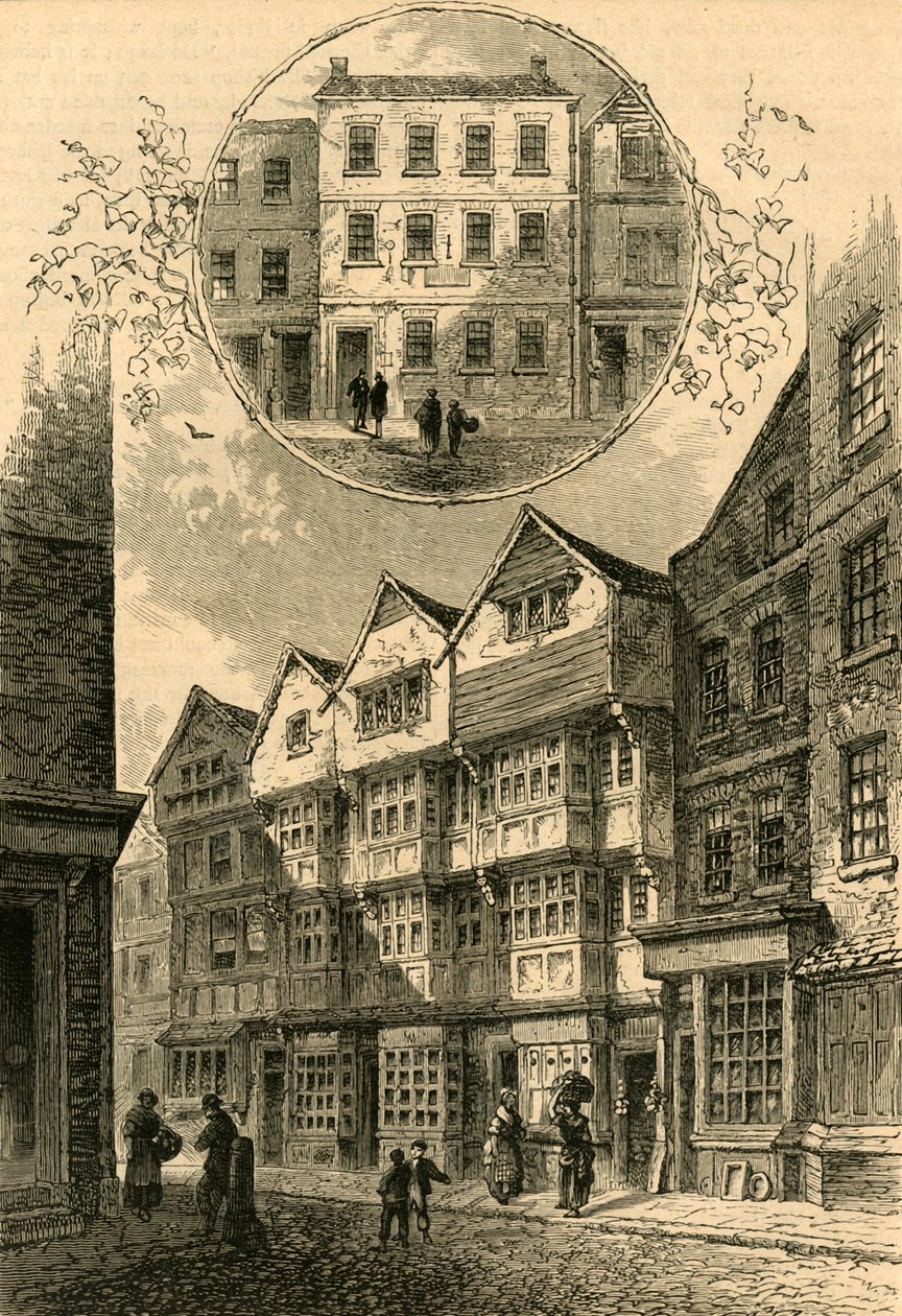 Trompeten, bagefter hertugen af York, Shire Lane, 1778. Elias Ashmoles House, 1897. af Unbekannt