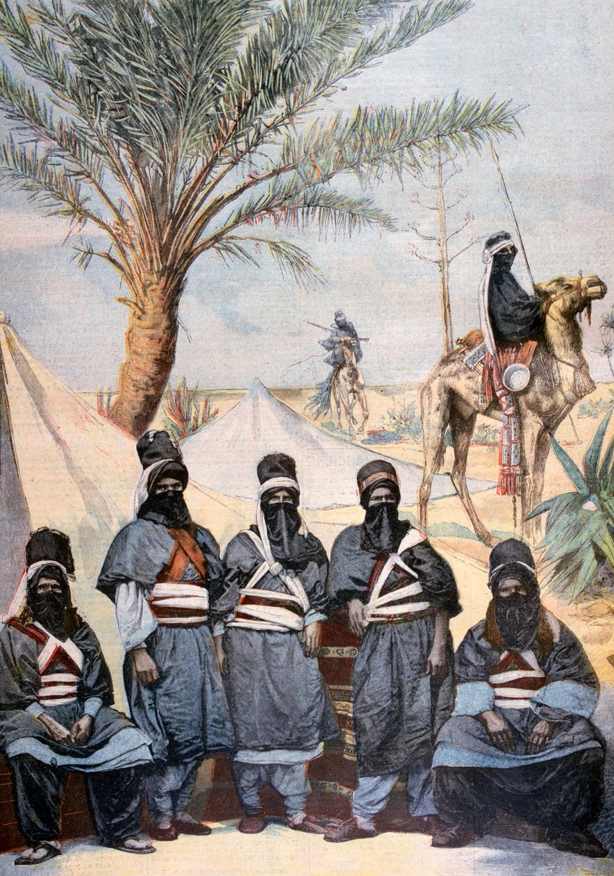 Tuareg-karavanen ved vintervelodromen, Paris, 1894 af Unbekannt