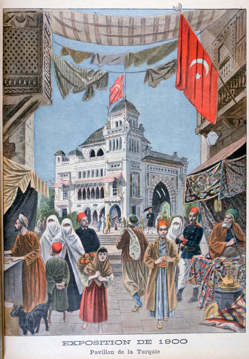 Den tyrkiske pavillon på verdensudstillingen i 1900, Paris, 1900 af Unbekannt