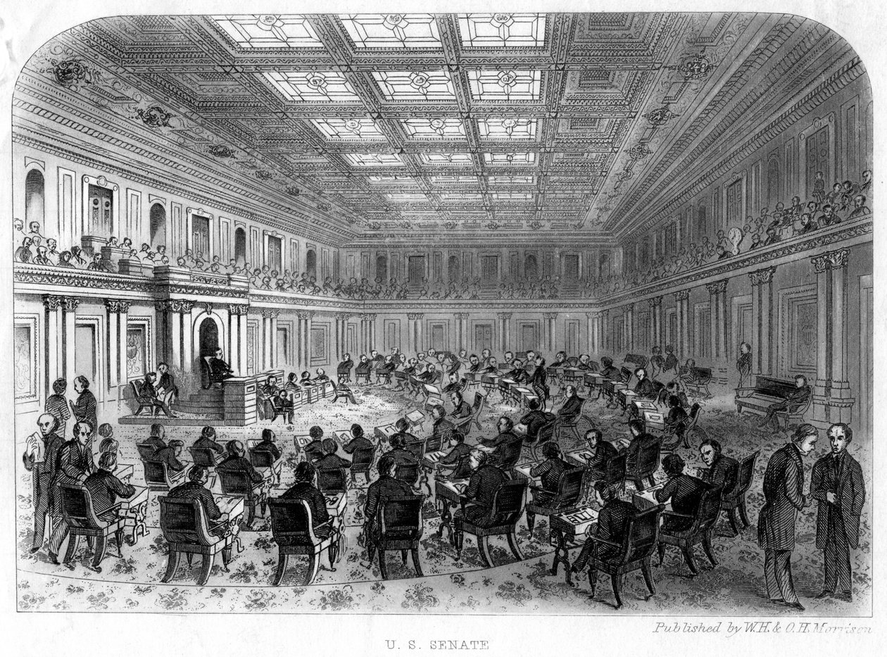Det amerikanske senat, 1800-tallet af Unbekannt
