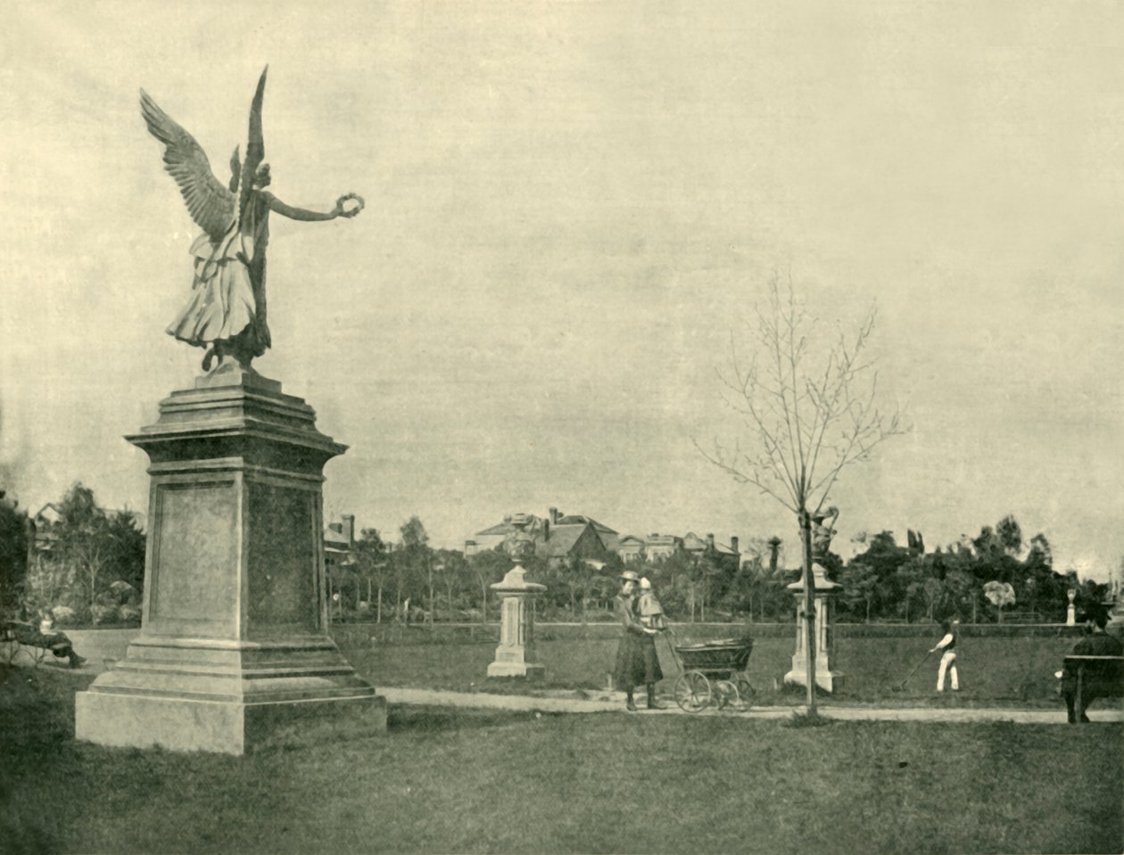 Victoria Gardens, Windsor, 1901. af Unbekannt