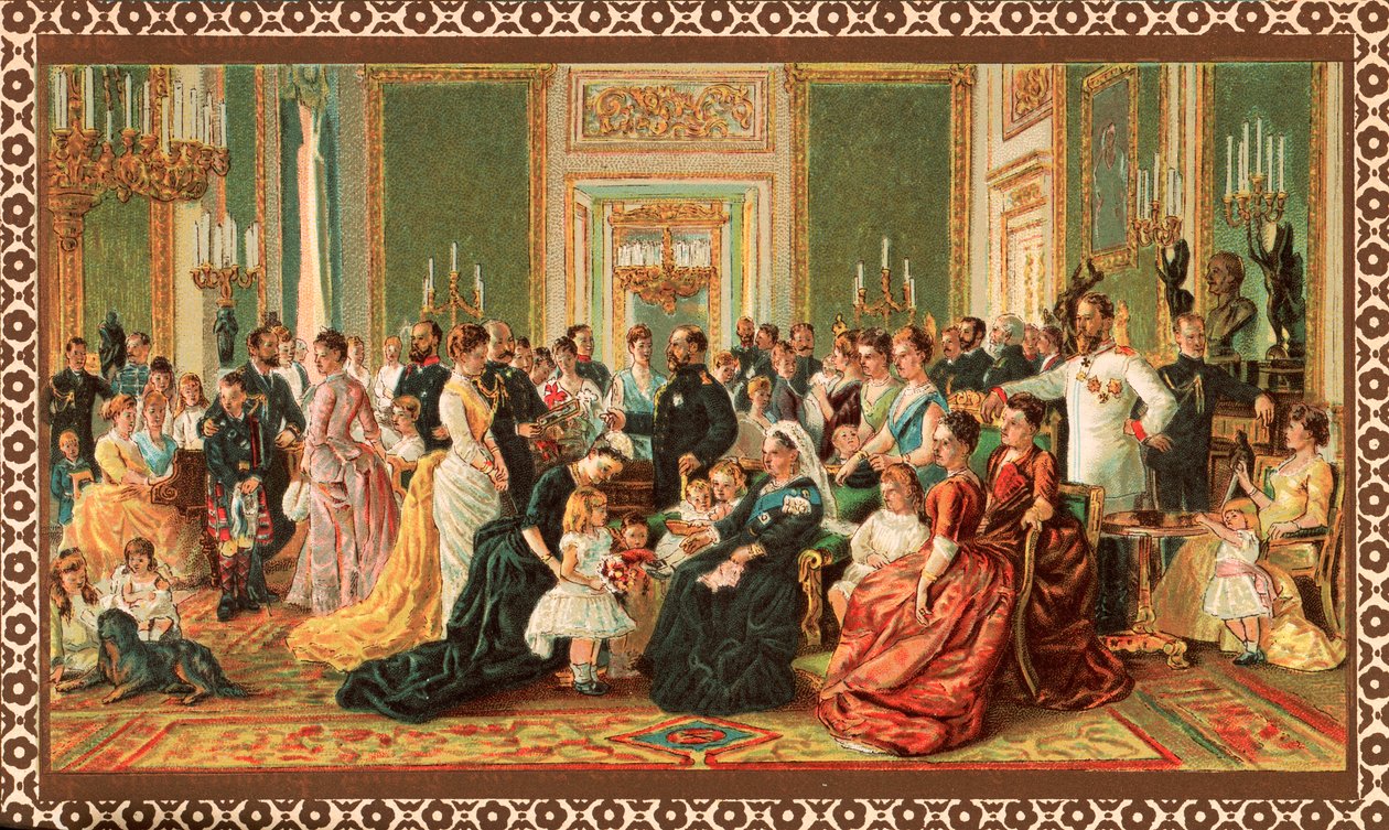 Den victorianske kongefamilie, 1887 af Unbekannt