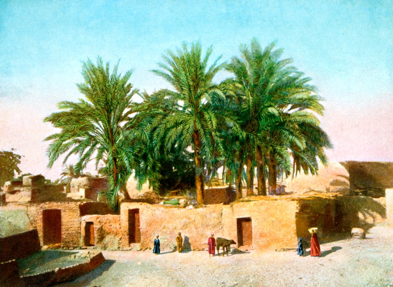 Landsbyen Karnak, Egypten, 20. århundrede af Unbekannt