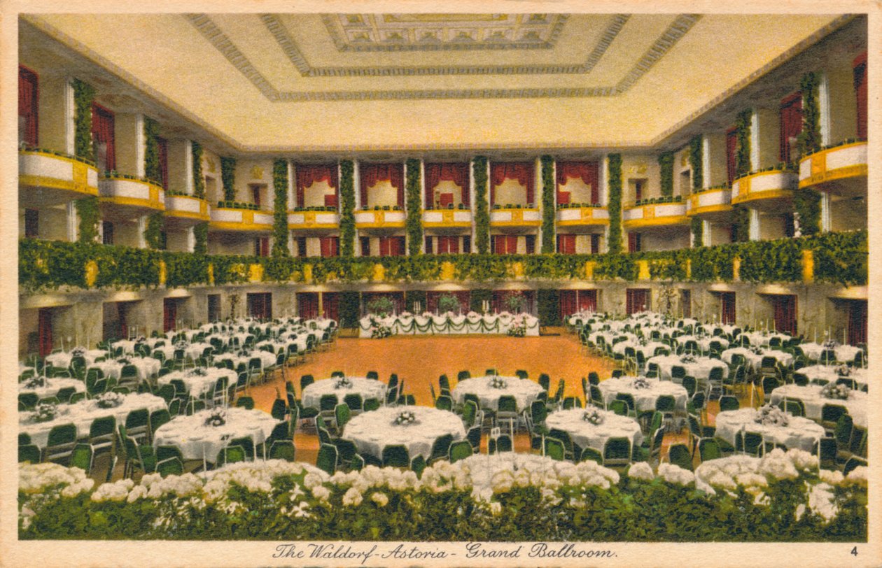 The Waldorf Astoria, Grand Ballroom, c1930