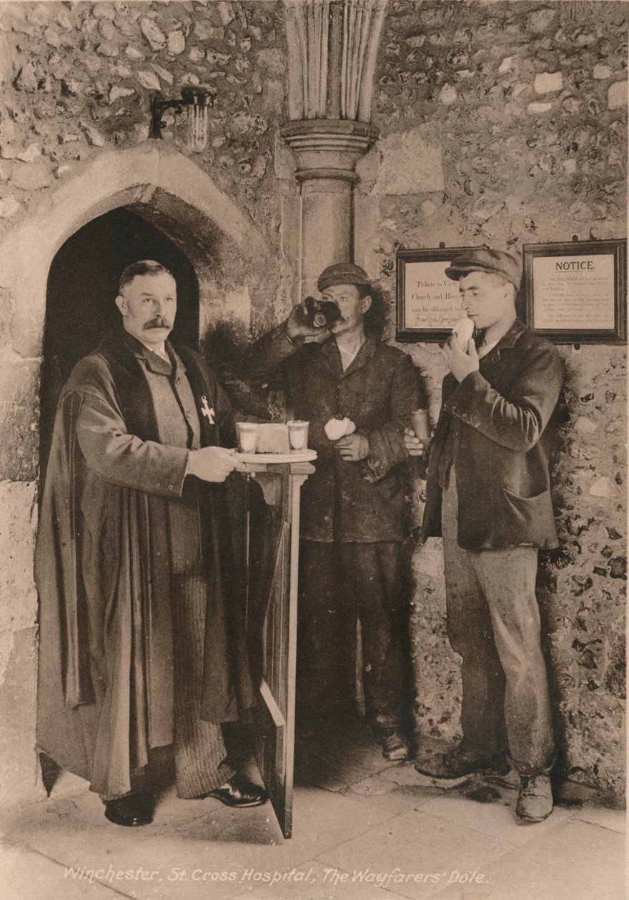 The Wayfarers Dole, Hospital of St Cross, Winchester, Hampshire, begyndelsen af det 20. århundrede af Unbekannt
