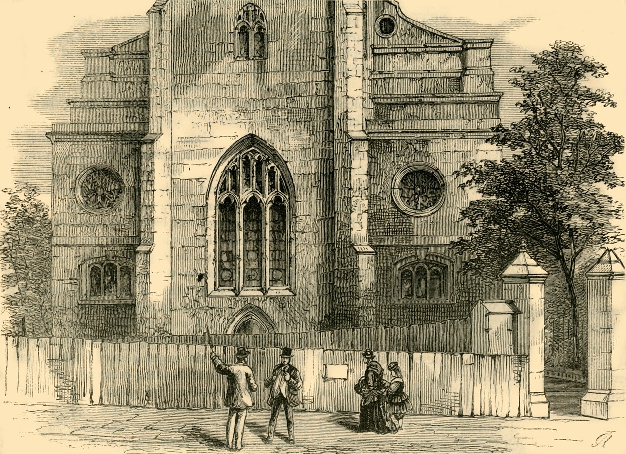 The West End of St. Andrews, viser den gotiske bue, c1872. af Unbekannt