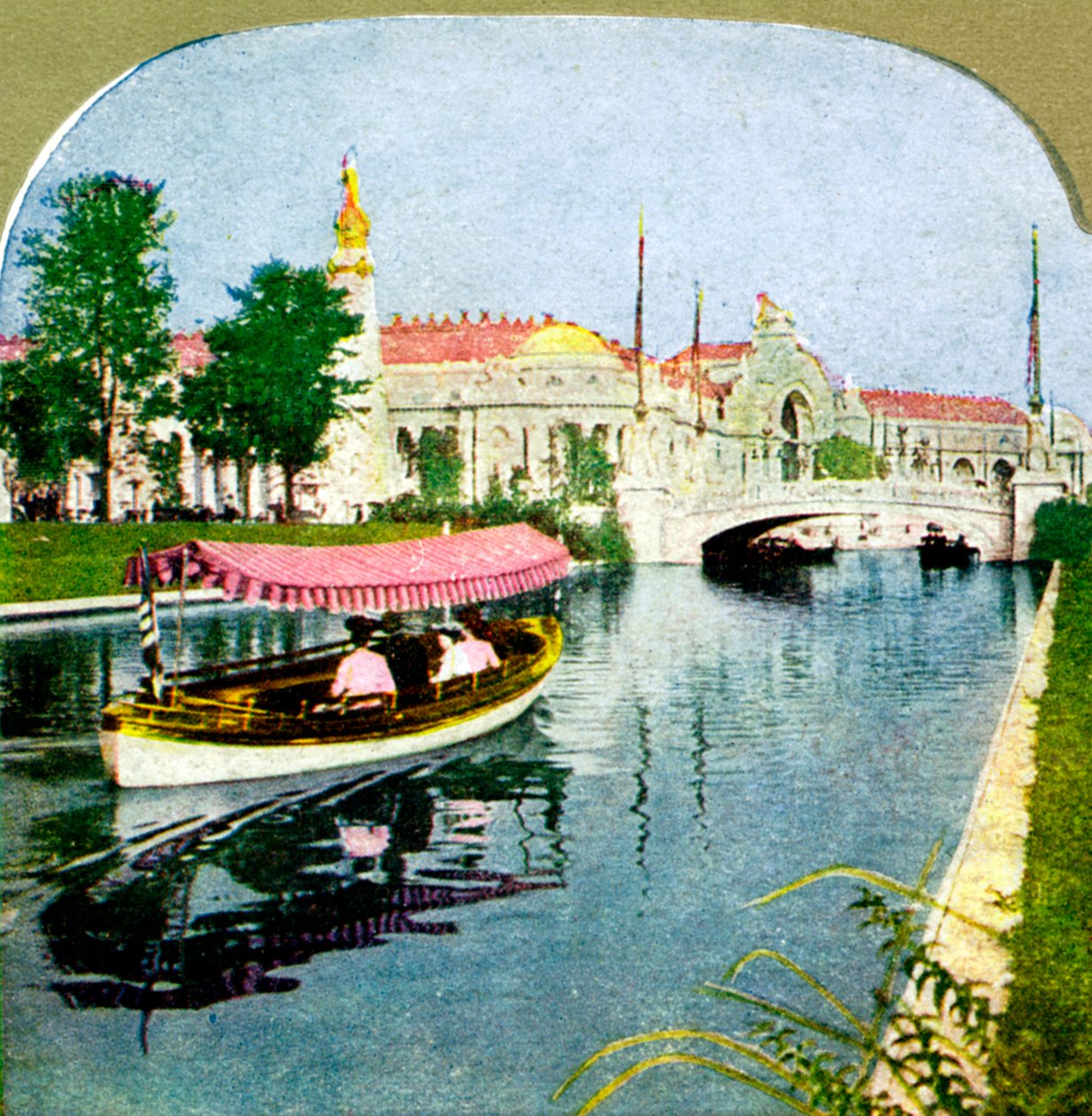 The West Lagoon fra verdensudstillingen, St. Louis, Missouri, 1904 af Unbekannt