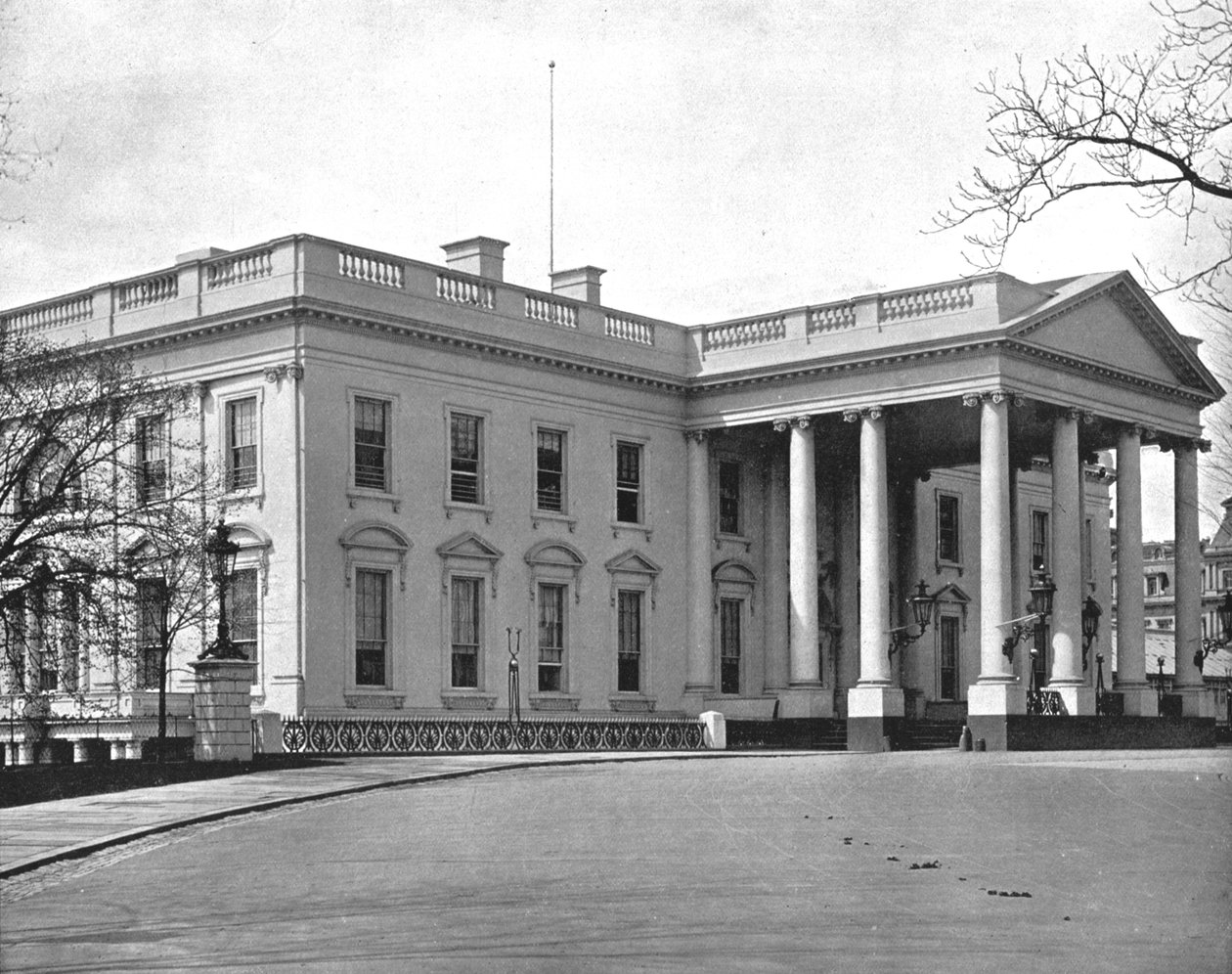 Det Hvide Hus, Washington DC, USA, c1900. af Unbekannt