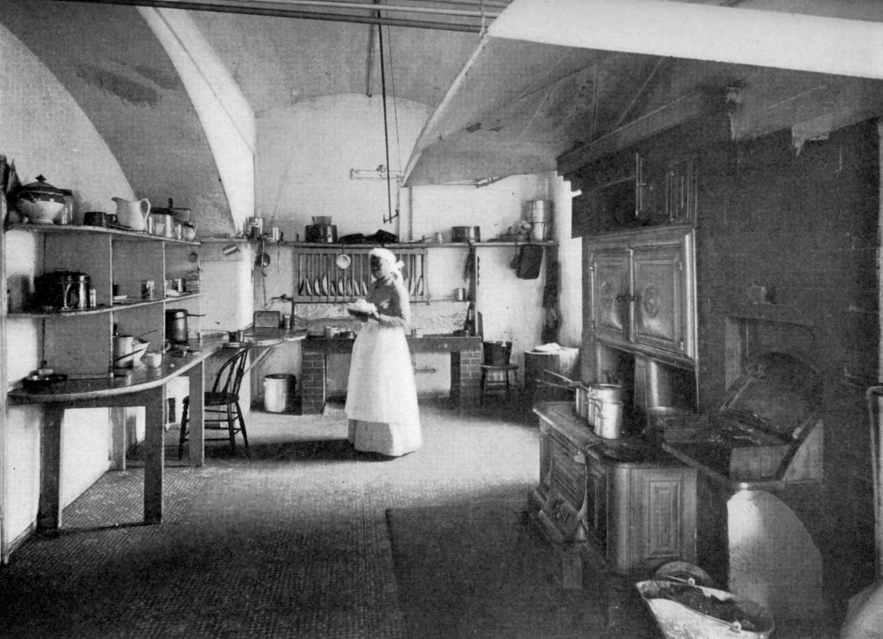 Det Hvide Hus køkken, Washington DC, USA, 1908 af Unbekannt