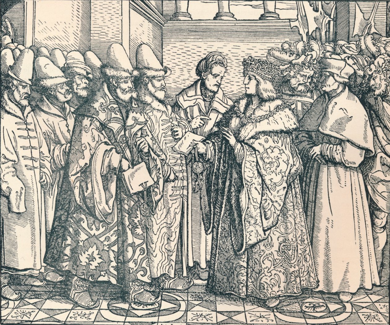 Den Hvide Russiske Føderation med kejser Max, c1507, 1907 af Unbekannt