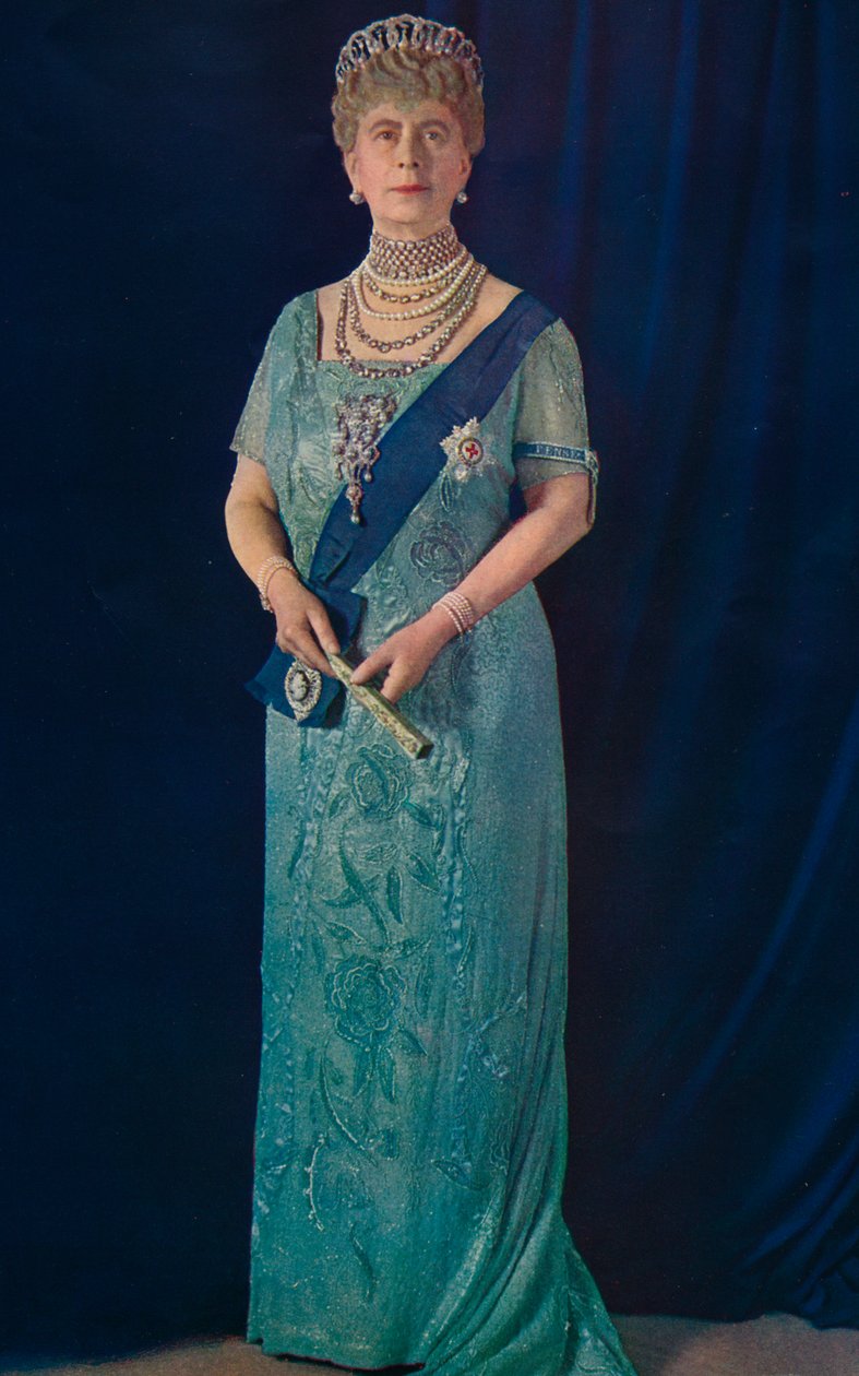 Enkedronningen: Hendes Majestæt Queen Mary, 1936 af Unbekannt