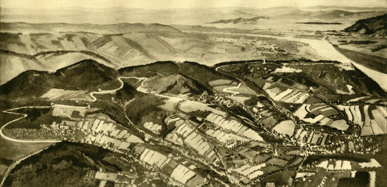 Wienerwald Road, Wien, Østrig, c1935. af Unbekannt