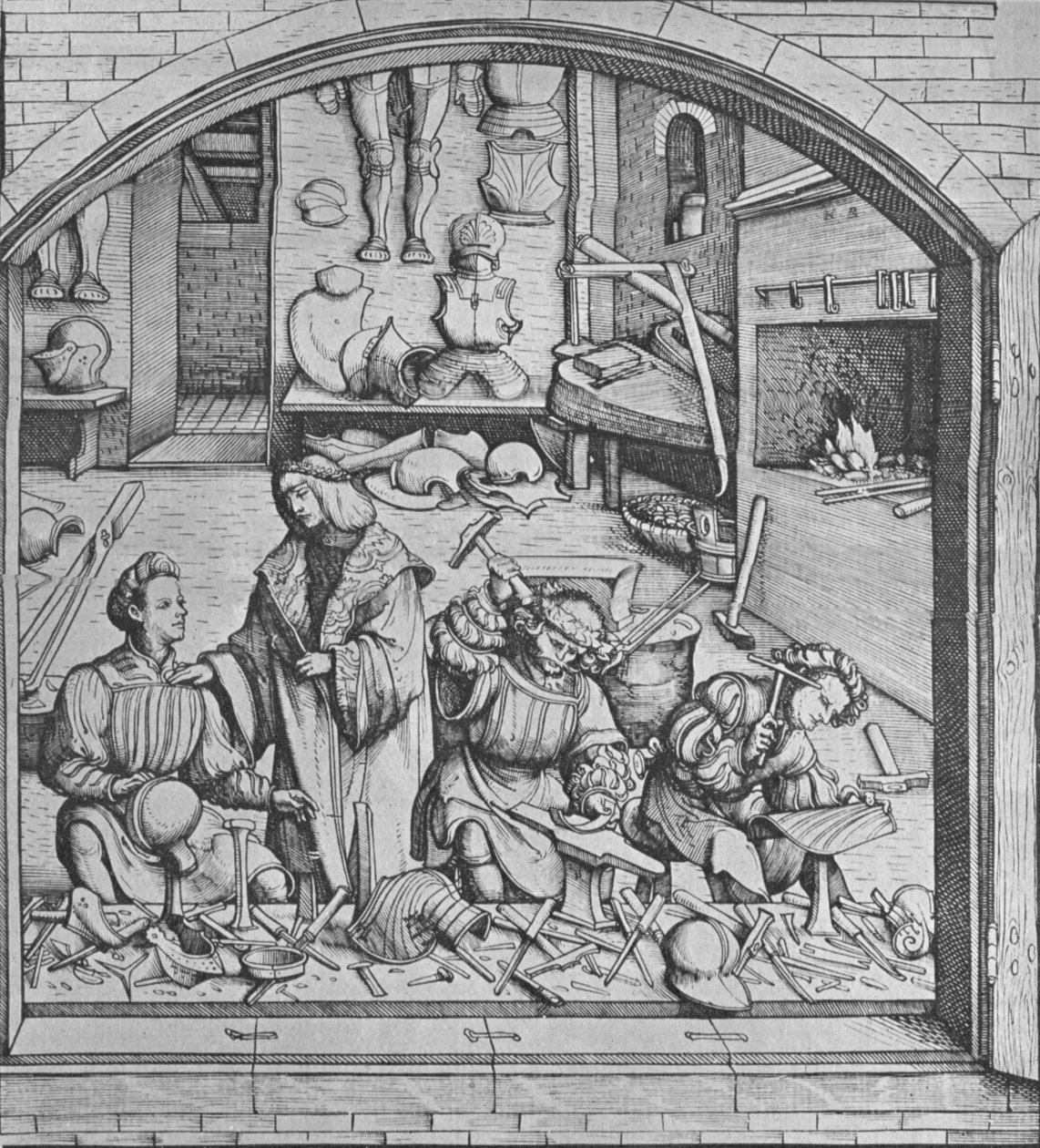 Konrad Seusenhofers værksted, c1600-tallet. af Unbekannt