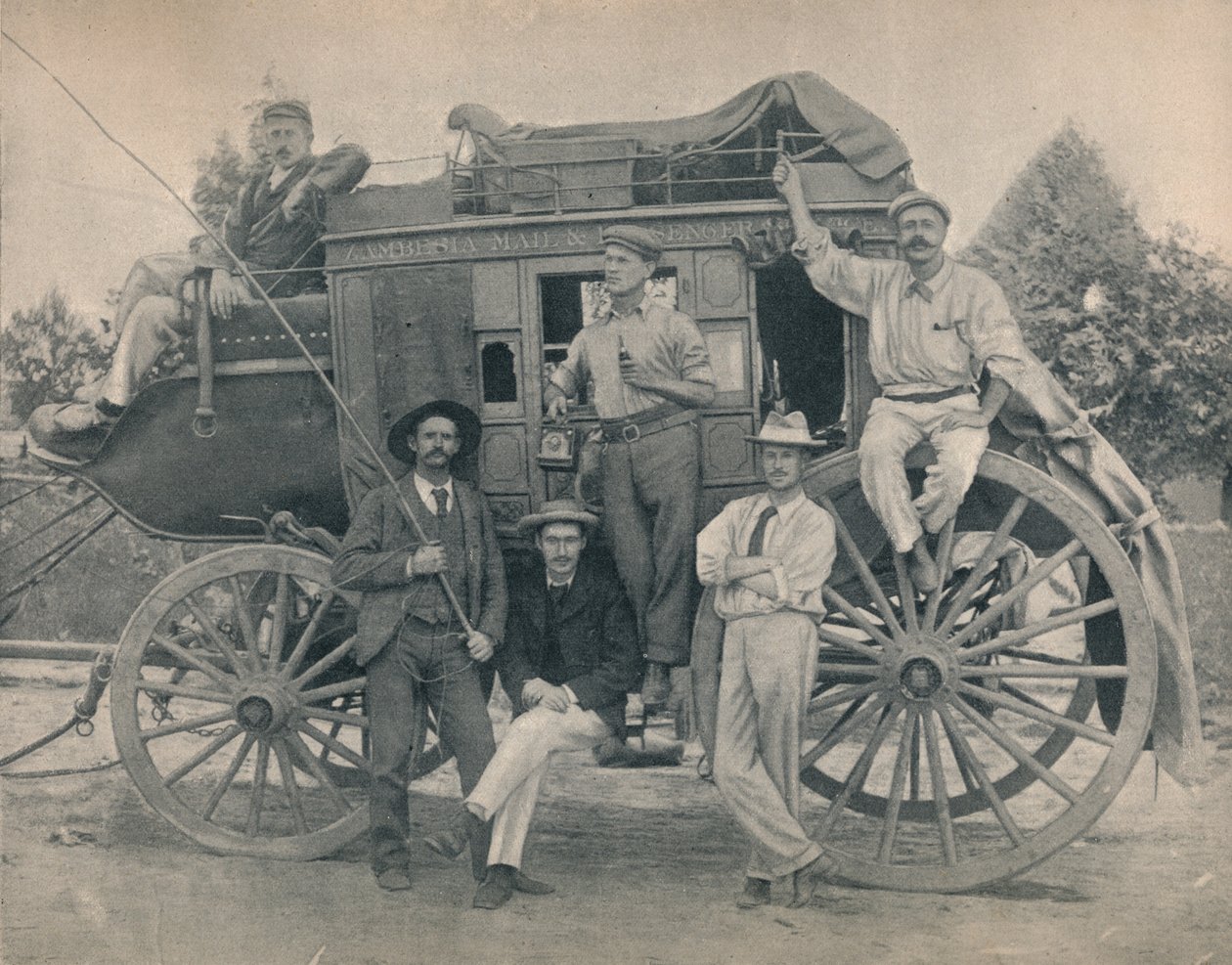 The Zambesi Coach, c1900. af Unbekannt