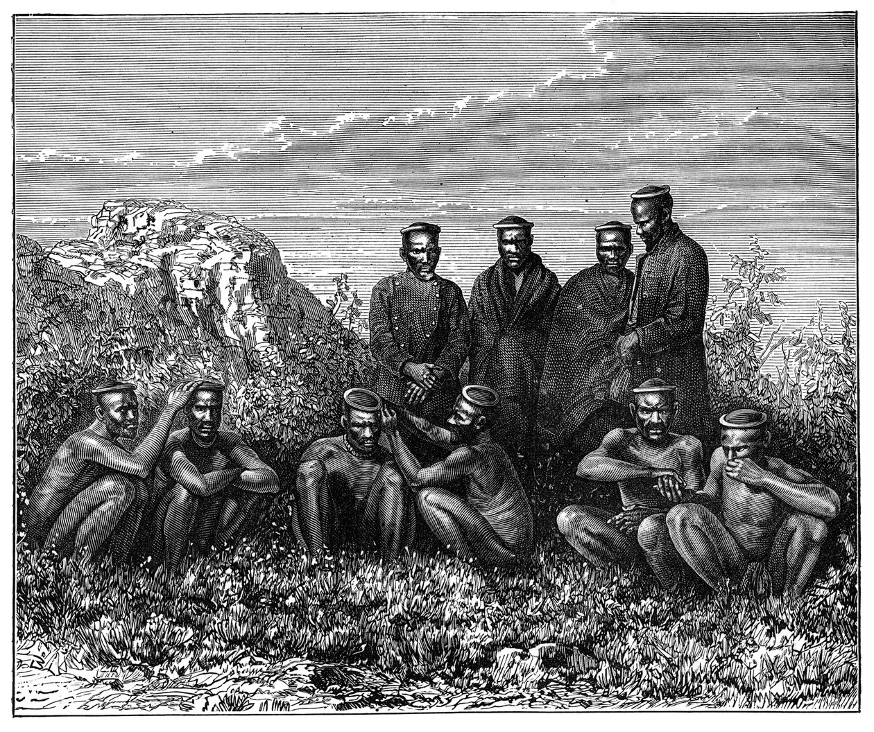 Zulu, Sydafrika, c1890 af Unbekannt