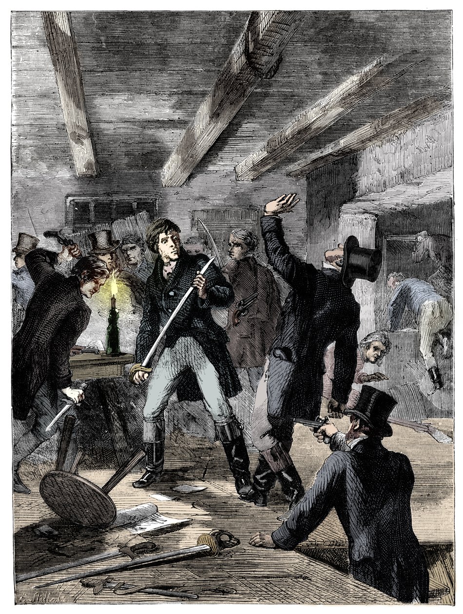 Anholdelsen af Cato Street-sammensvorne, 1820 c1895 af Unbekannt