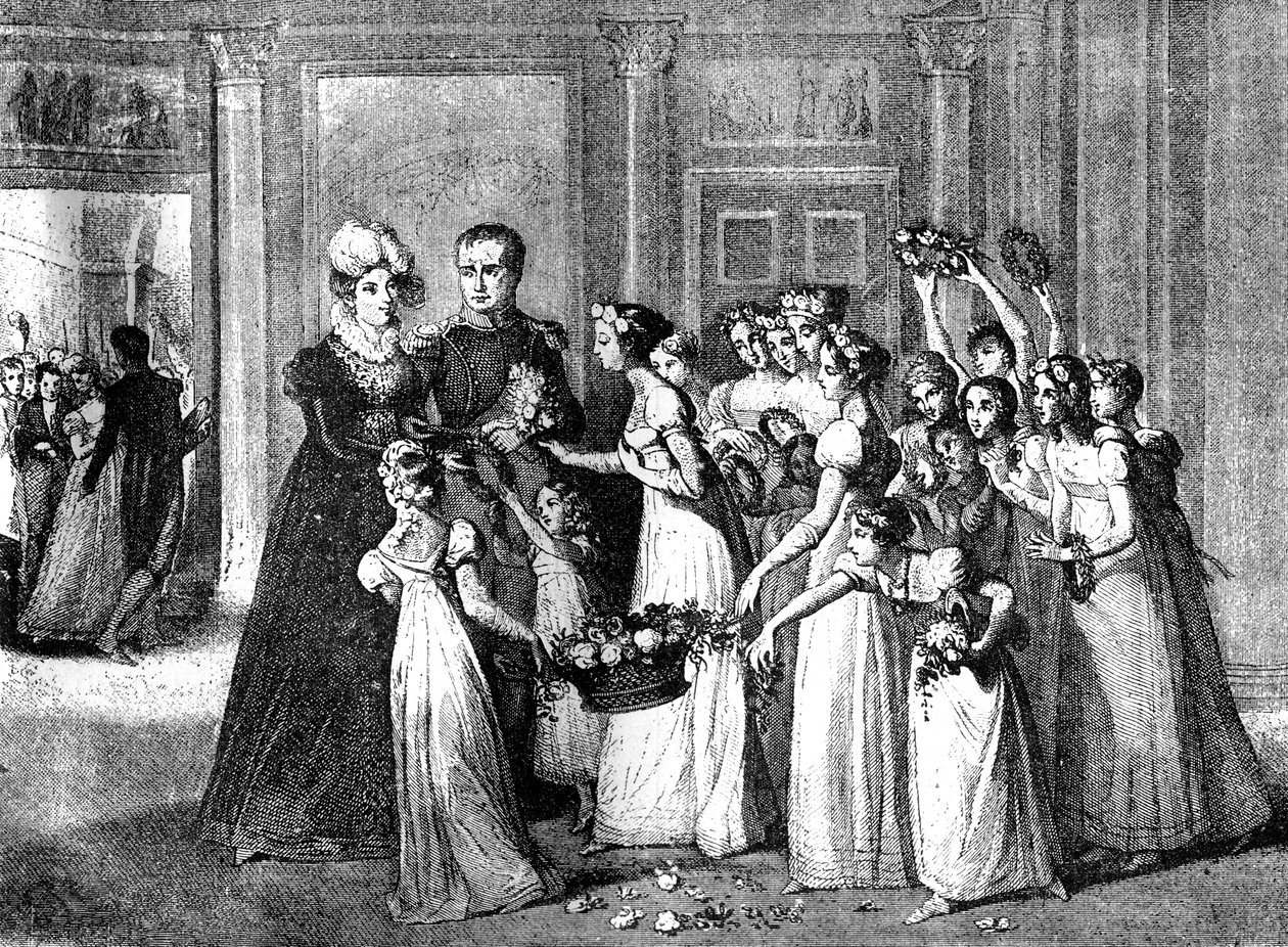 Marie-Louises ankomst til Compiègne, Frankrig, 27. marts 1810 1882-1884 af Unbekannt