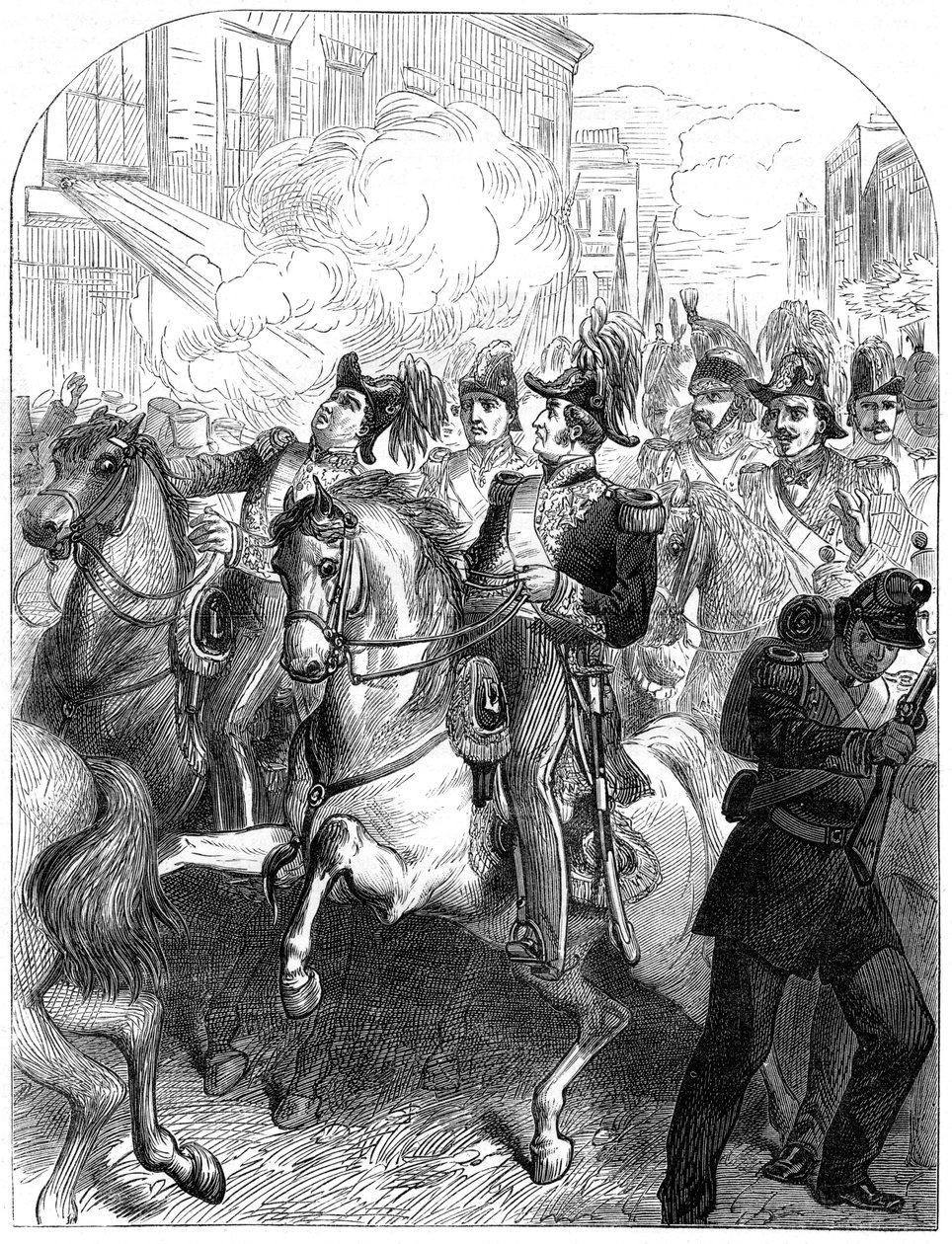Forsøget på at myrde kong Louis Philippe af Frankrig, Paris, 1835 af Unbekannt