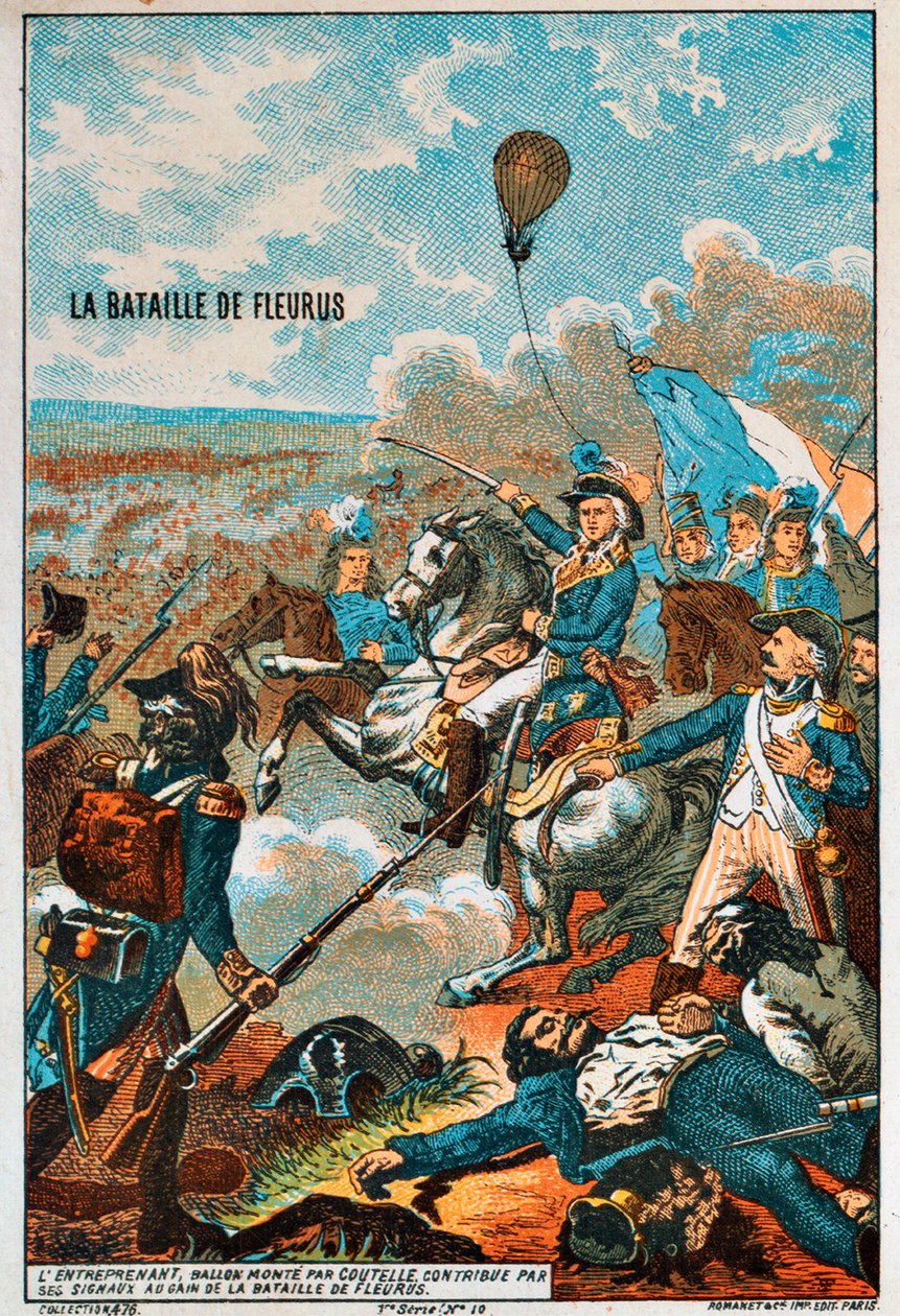 Ballonen Entreprenant, fløjet af Coutelle, i slaget ved Fleurus, 1794 1890