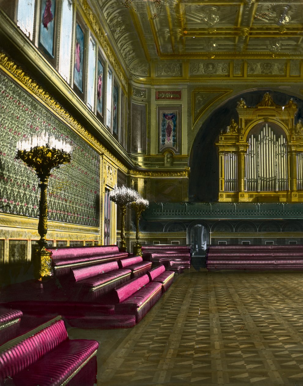 Balsalen, Buckingham Palace, London, slutningen af det 19. eller begyndelsen af det 20. århundrede af Unbekannt