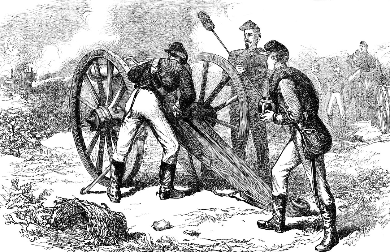 Slaget ved Chancellorsville, Virginia, Amerikansk borgerkrig, 1863 c1880 af Unbekannt