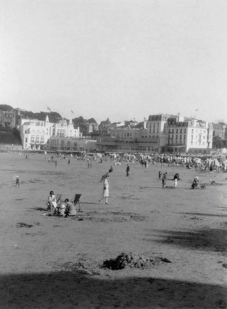 Stranden, Dinard, Bretagne, 20. århundrede af Unbekannt