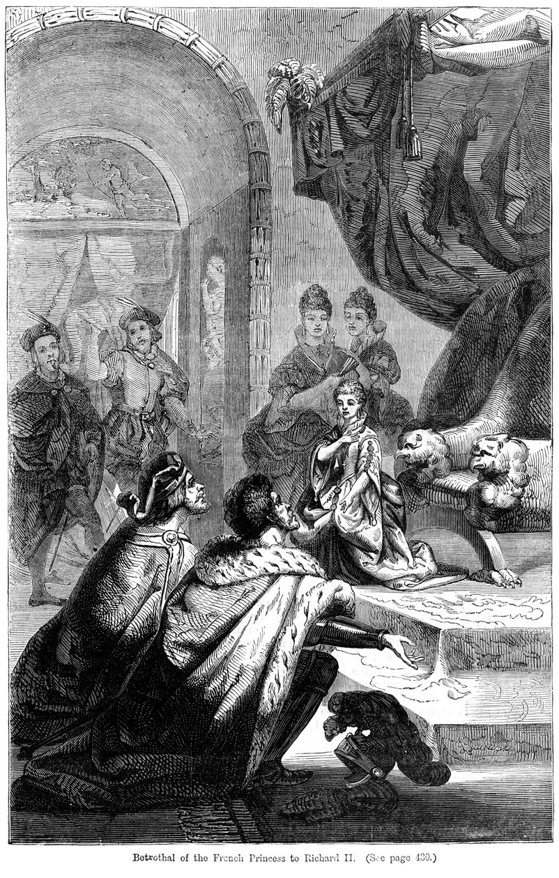 Trolovelsen af Isabella af Valois 1389-1409 til kong Richard II 1367-1400, 1396 af Unbekannt