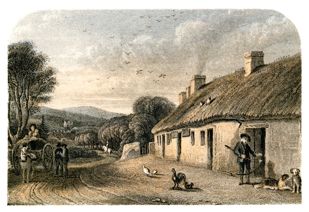 Fødestedet for Robert Burns, Alloway, South Ayrshire, Skotland af Unbekannt