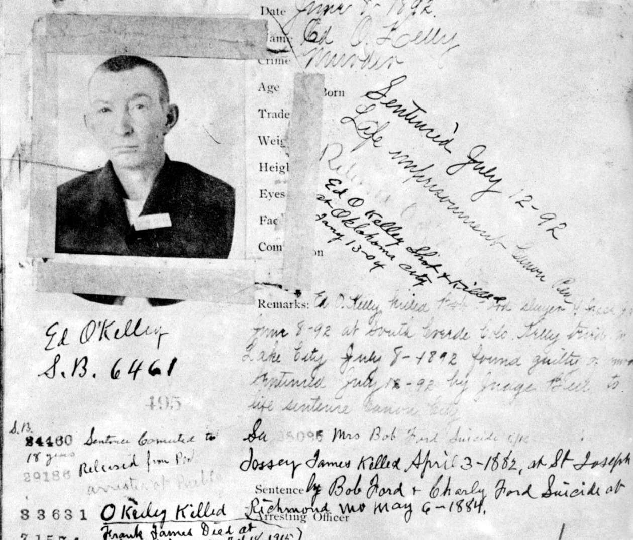 Blotteren om manden, der dræbte Robert Ford, c1892 1954 af Unbekannt