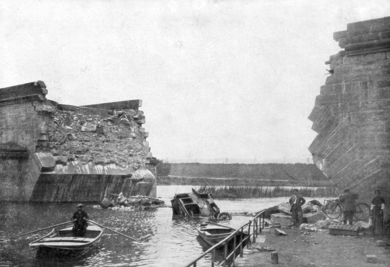 Broen ved Trilport, 1. slag ved Marne, Frankrig, 5-12 september 1914 af Unbekannt