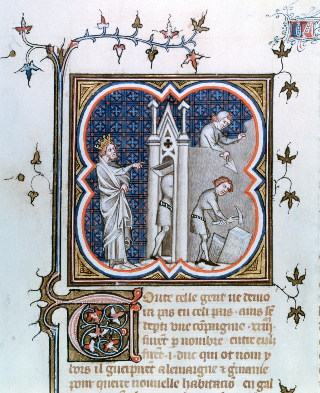 Bygningen af Paris, 1375-1380 af Unbekannt
